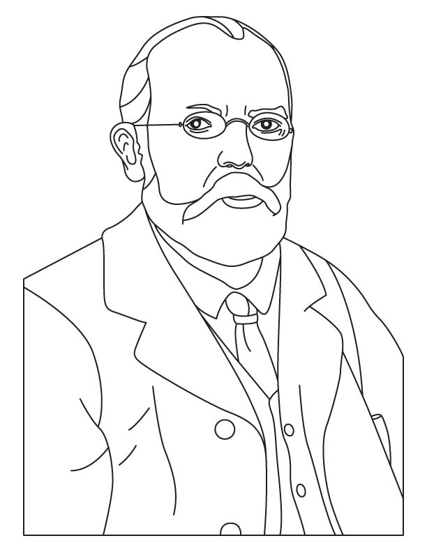 Robert Koch coloring page Robert Koch coloring page