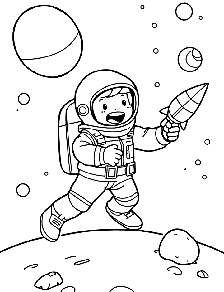 Rocket launch coloring page Rocket launch coloring page