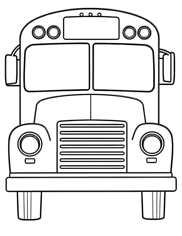 Vintage school bus coloring page Vintage school bus coloring page