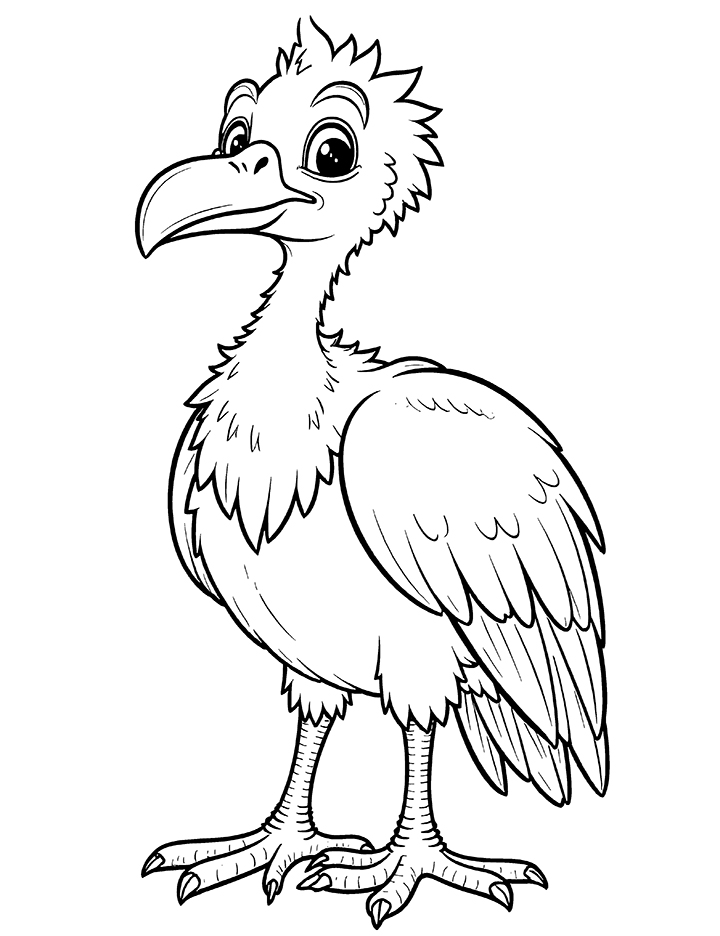 vulture coloring page vulture coloring page