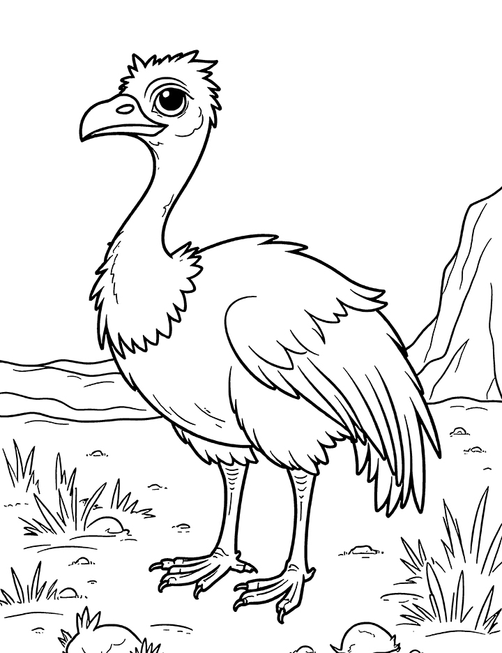 Desert vulture coloring page Desert vulture coloring page