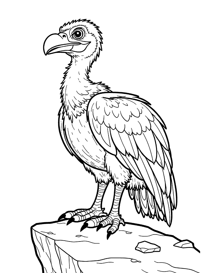 vulture coloring page vulture coloring page