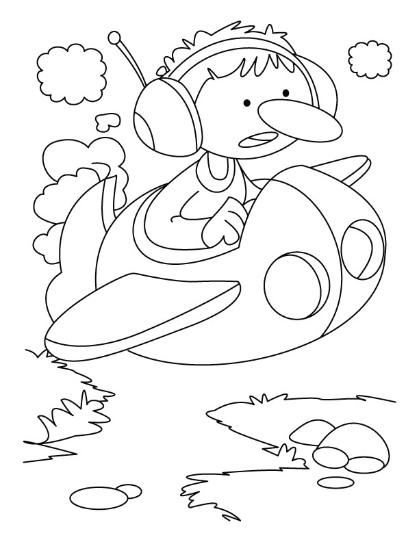 Airplane coloring page Airplane coloring page