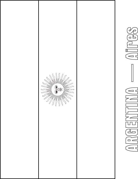 Argentina flag coloring page Argentina flag coloring page