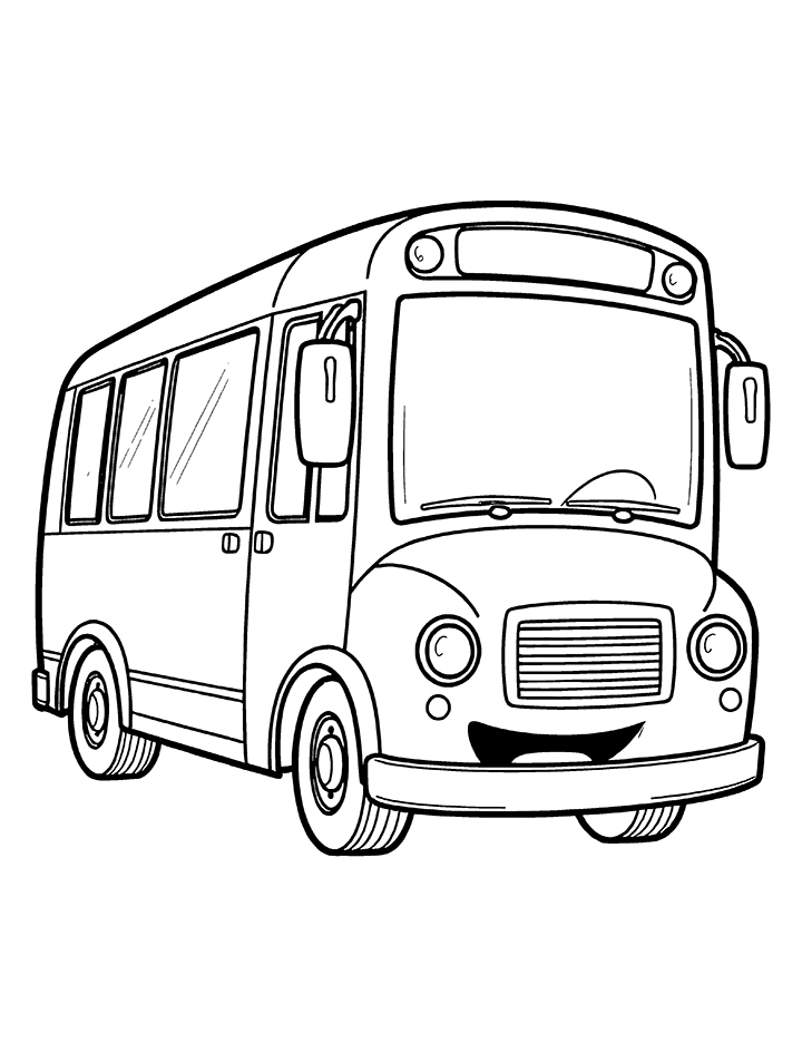 Articulated bus coloring page Articulated bus coloring page