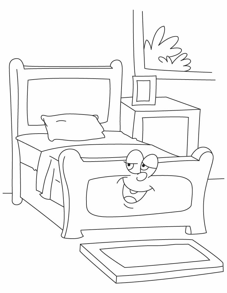 Vintage bed coloring pages Vintage bed coloring pages