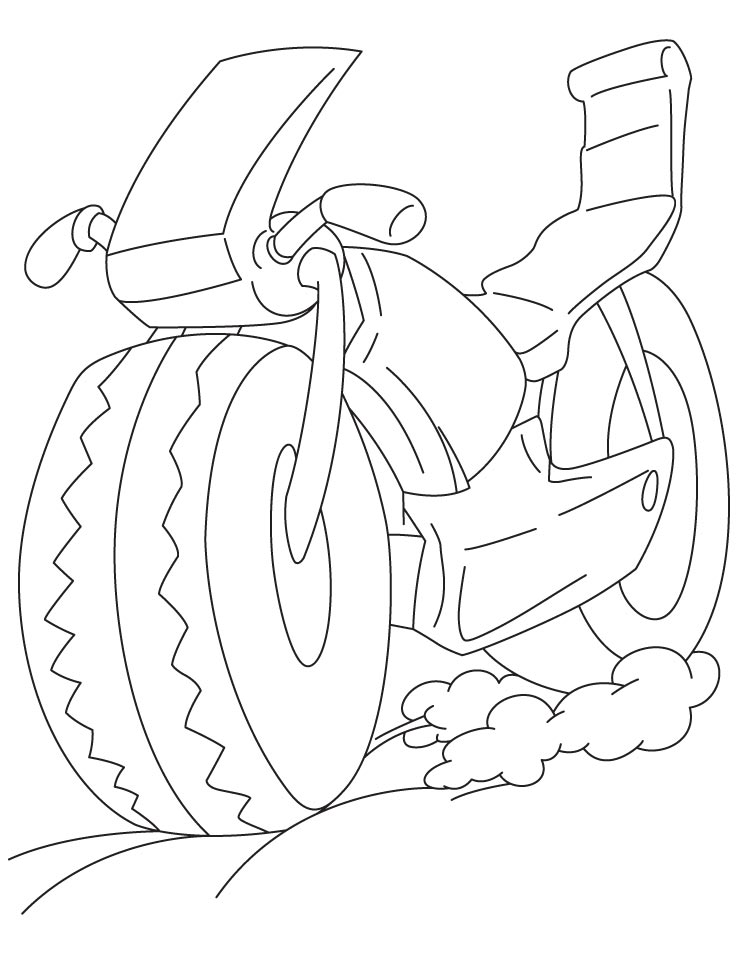Sports bike coloring page Sports bike coloring page