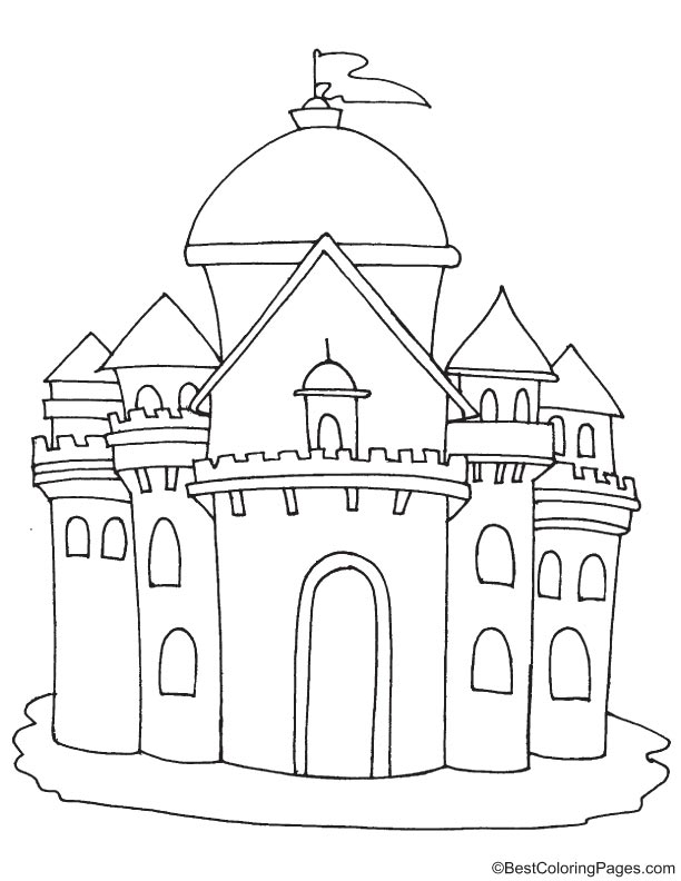Printable castle coloring pages Printable castle coloring pages
