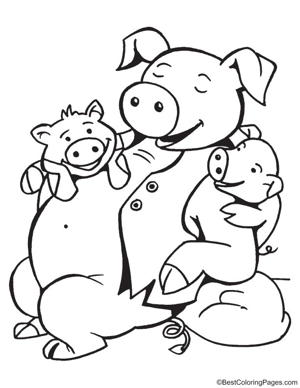 Children are dear to father coloring page Children are dear to father coloring page