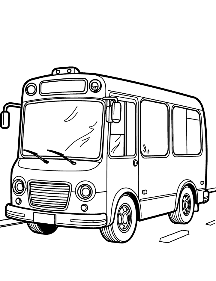 City bus coloring page City bus coloring page