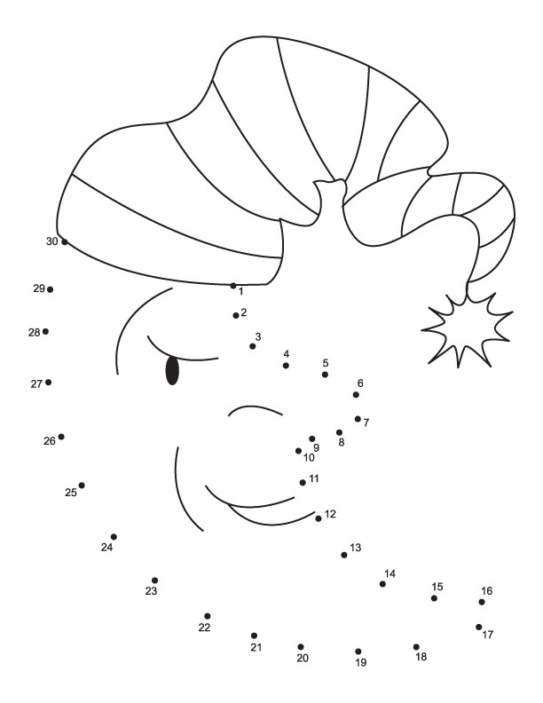 Connect the dots moon from 1 to 30 Connect the dots moon from 1 to 30