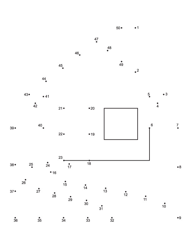 Connect the dots house from 1 to 50 Connect the dots house from 1 to 50
