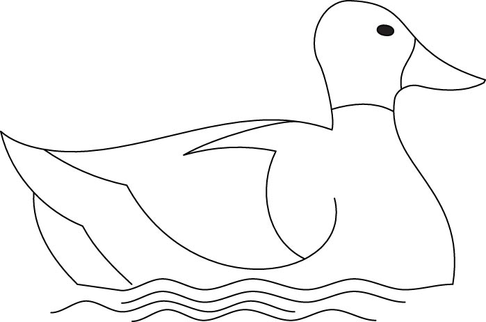 Duck coloring page