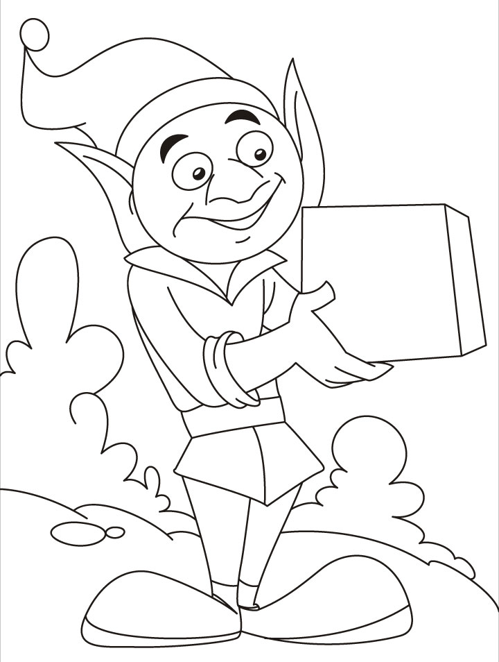 This is a gift for you from my little elf world coloring pages This is a gift for you from my little elf world coloring pages