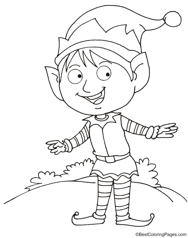 Joker elf coloring page Joker elf coloring page