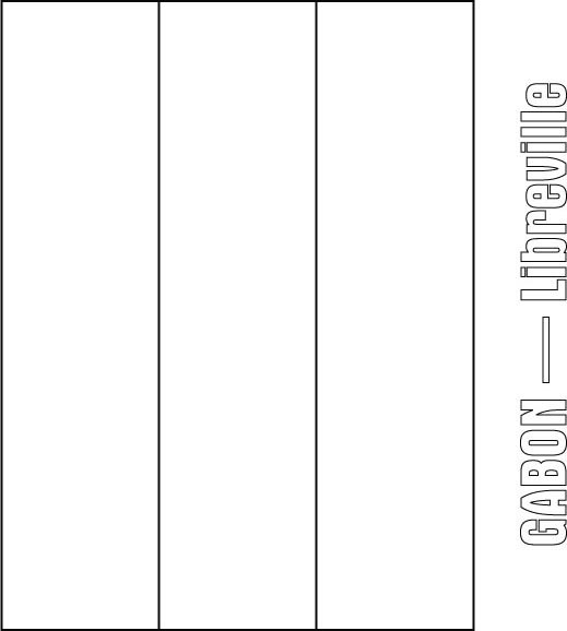 Gabon Flag Coloring Page Gabon Flag Coloring Page