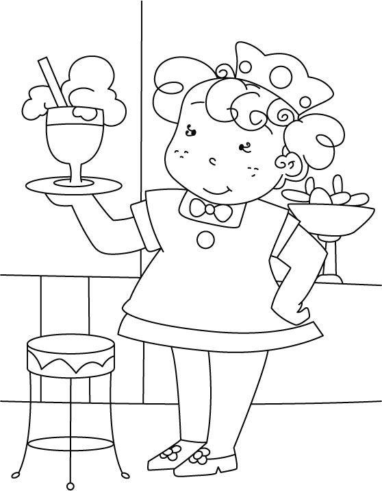 Ice cream with soda coloring pages Ice cream with soda coloring pages