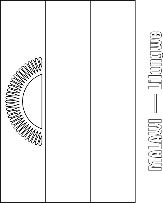 Malawi Flag Coloring Page Malawi Flag Coloring Page