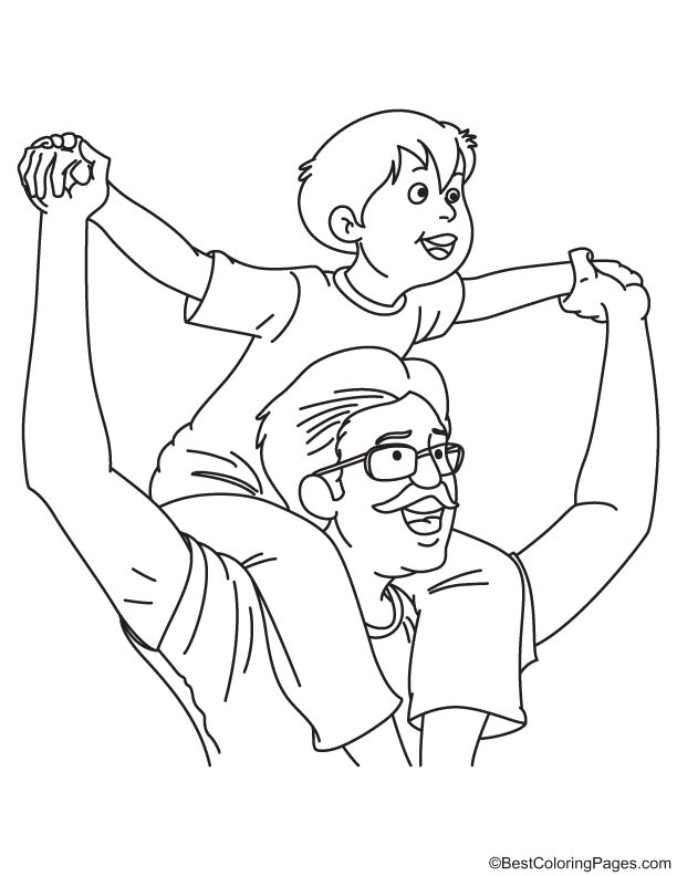 My father loves me coloring page My father loves me coloring page