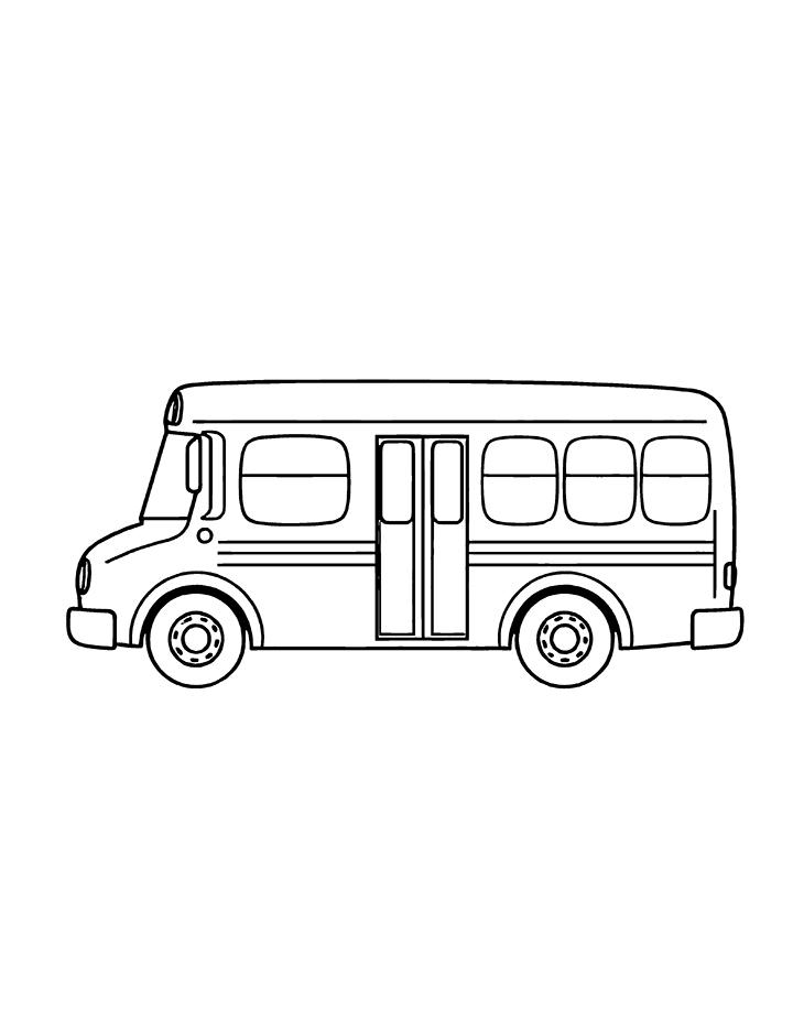 Night bus coloring page Night bus coloring page