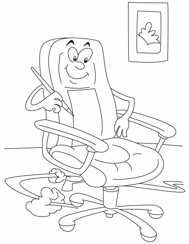 Office chair coloring pages Office chair coloring pages