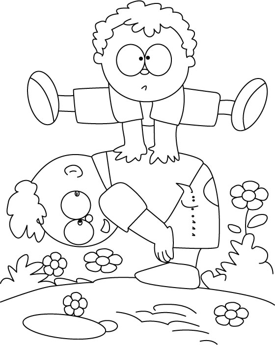 Playing coloring pages Playing coloring pages