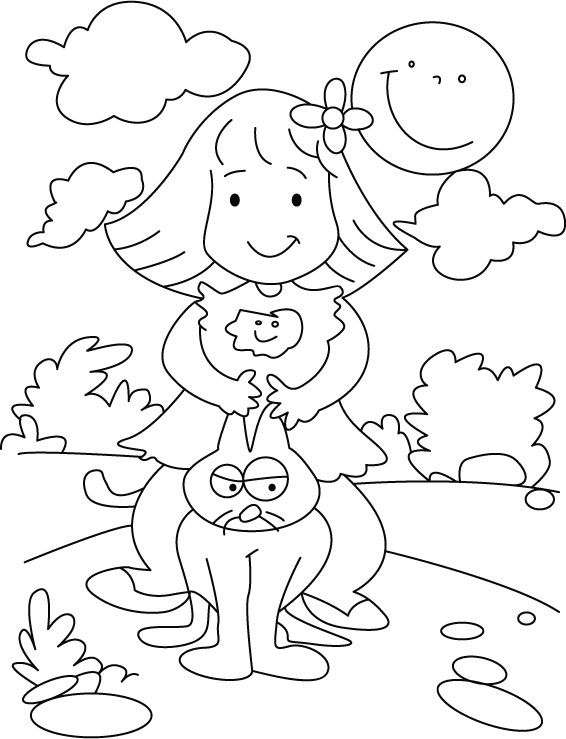 Playing coloring page Playing coloring page