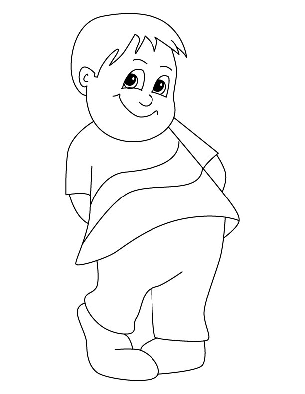Pleased coloring page Pleased coloring page
