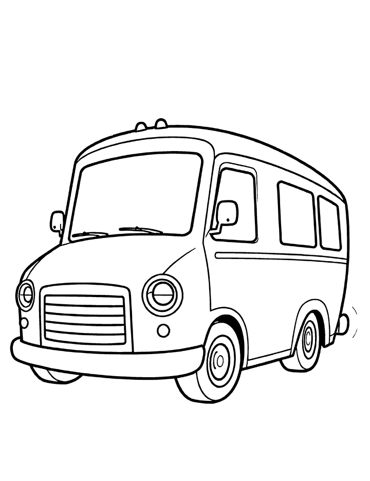 Racing bus coloring page Racing bus coloring page
