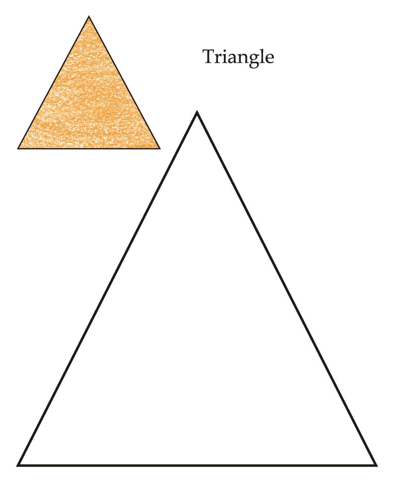 0 Level triangle coloring page 0 Level triangle coloring page