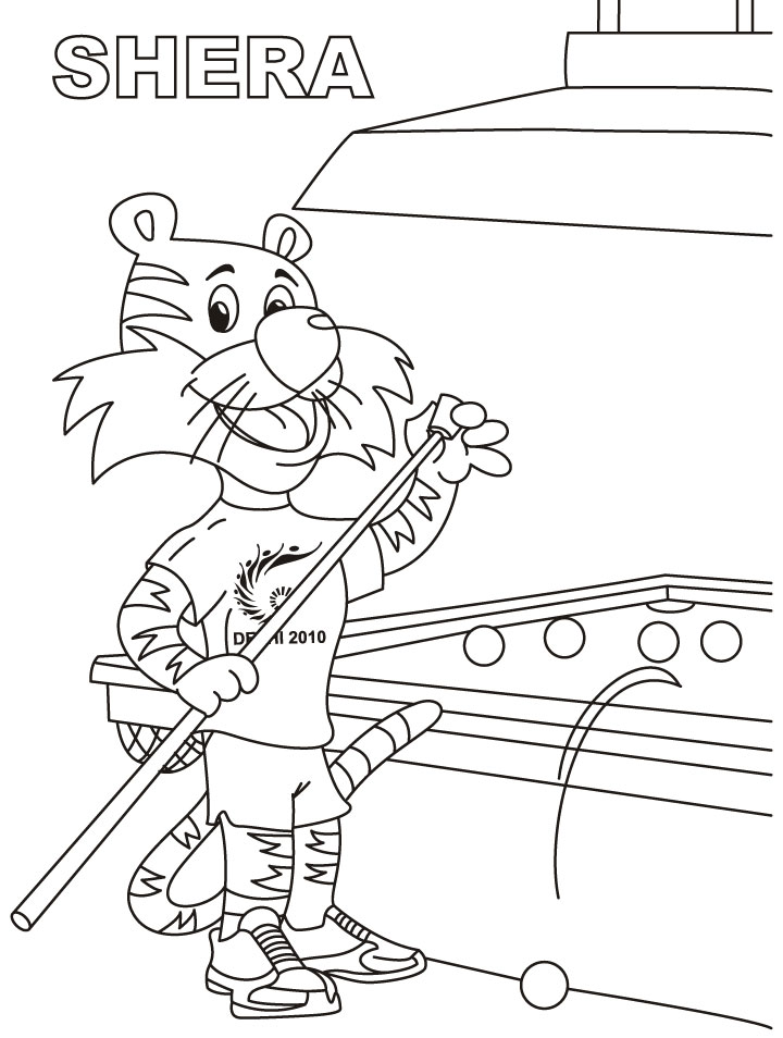 Shera Playing Snooker Coloring Page Shera Playing Snooker Coloring Page