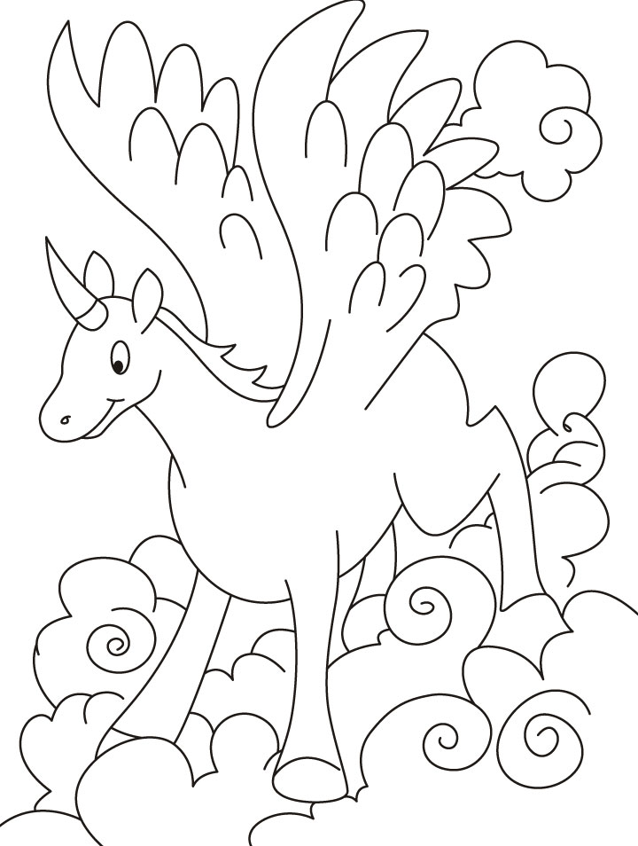 Flying unicorn coloring pages Flying unicorn coloring pages
