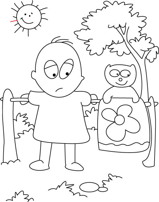 Waiting coloring page Waiting coloring page