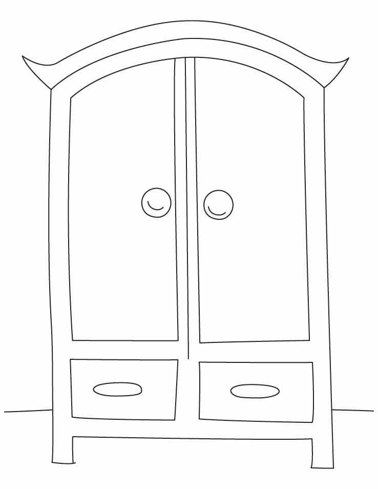 Wardrobe coloring pages Wardrobe coloring pages